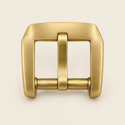 Heavy gold pin buckle