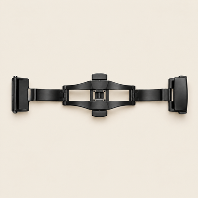 Black folding clasp