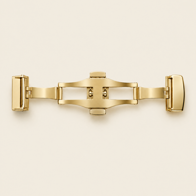 Gold folding clasp
