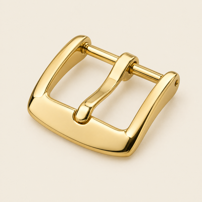 Gold pin buckle