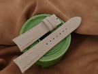 taupe lizard leather watch strap