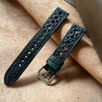 black shark leather watch strap