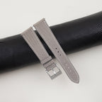 light grey lizard leather watch strap