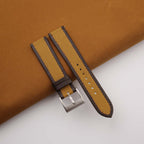 golden & pearl white epsom leather watch strap