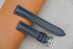 dark blue saffiano leather watch strap