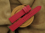 red sailcloth rubber leather watch strap