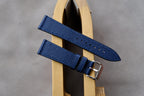 navy blue epsom leather watch strap