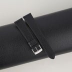 black peccary leather watch strap