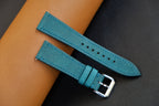 teal blue pueblo leather watch strap