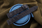 black alligator leather watch strap