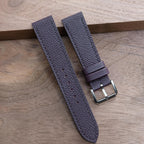 purple epsom leather watch strap