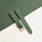 moss sailcloth rubber leather watch strap