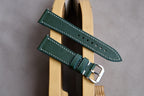 green epsom leather watch strap