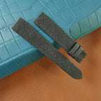 dark blue saffiano leather watch strap