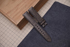 olive brown lizard leather watch strap