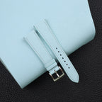 turquoise blue epsom leather watch strap