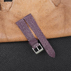 violet stingray leather watch strap
