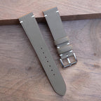 taupe swift leather watch strap