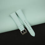 turquoise blue saffiano leather watch strap