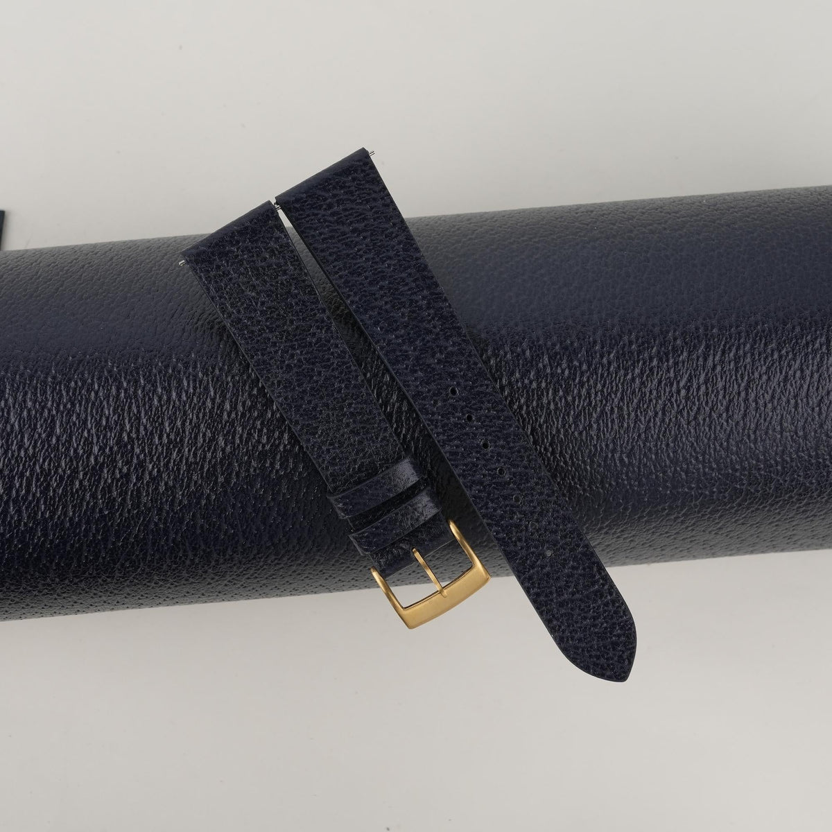 navy peccary leather watch strap