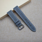 grey suede leather watch strap