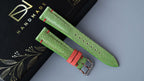 light green stingray leather watch strap