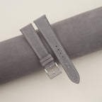 grey nubuck leather watch strap
