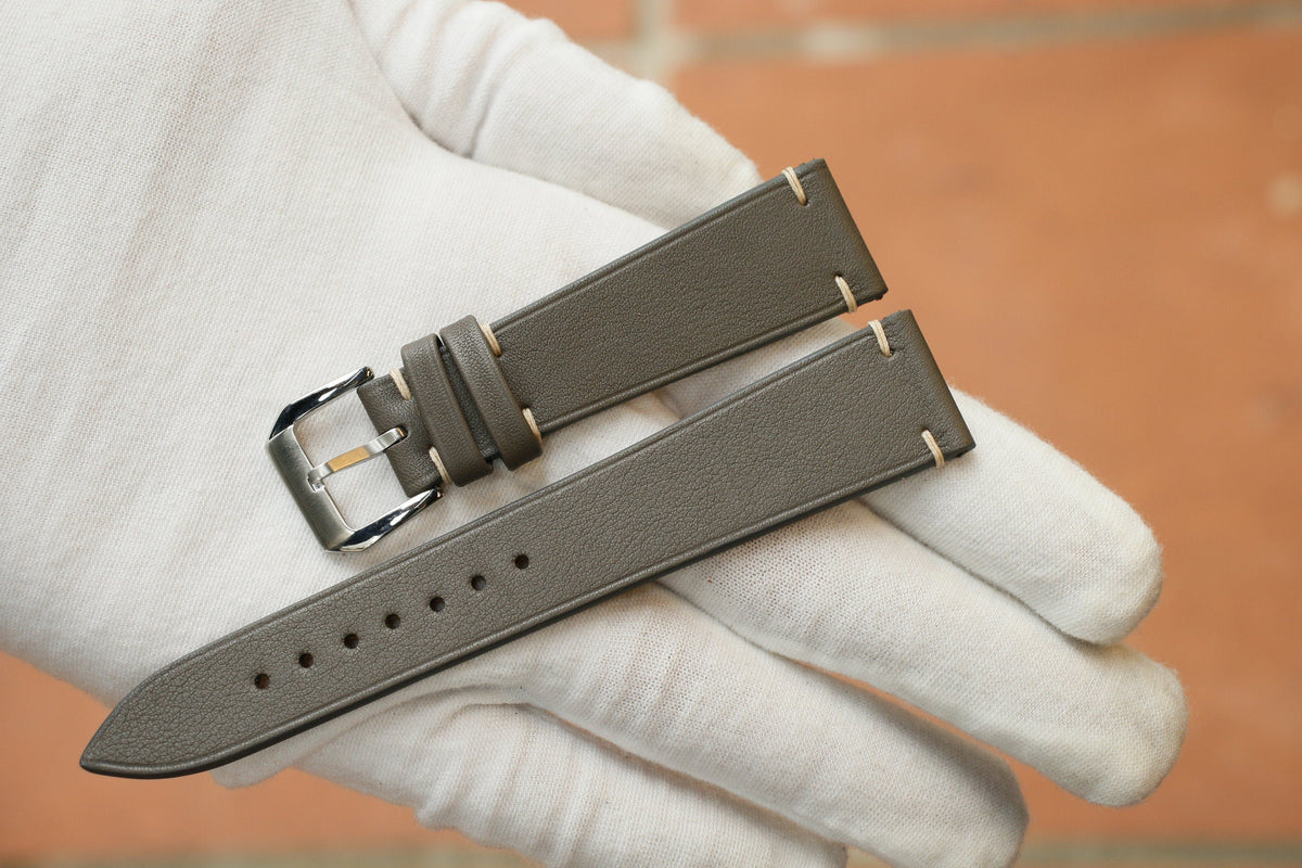 gray swift leather watch strap