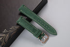 green suede leather watch strap