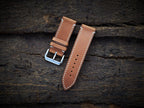 tan brown vachetta leather watch strap
