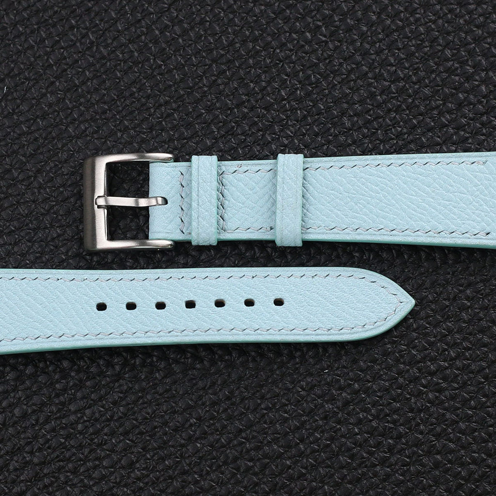 turquoise blue epsom leather watch strap – photo 2