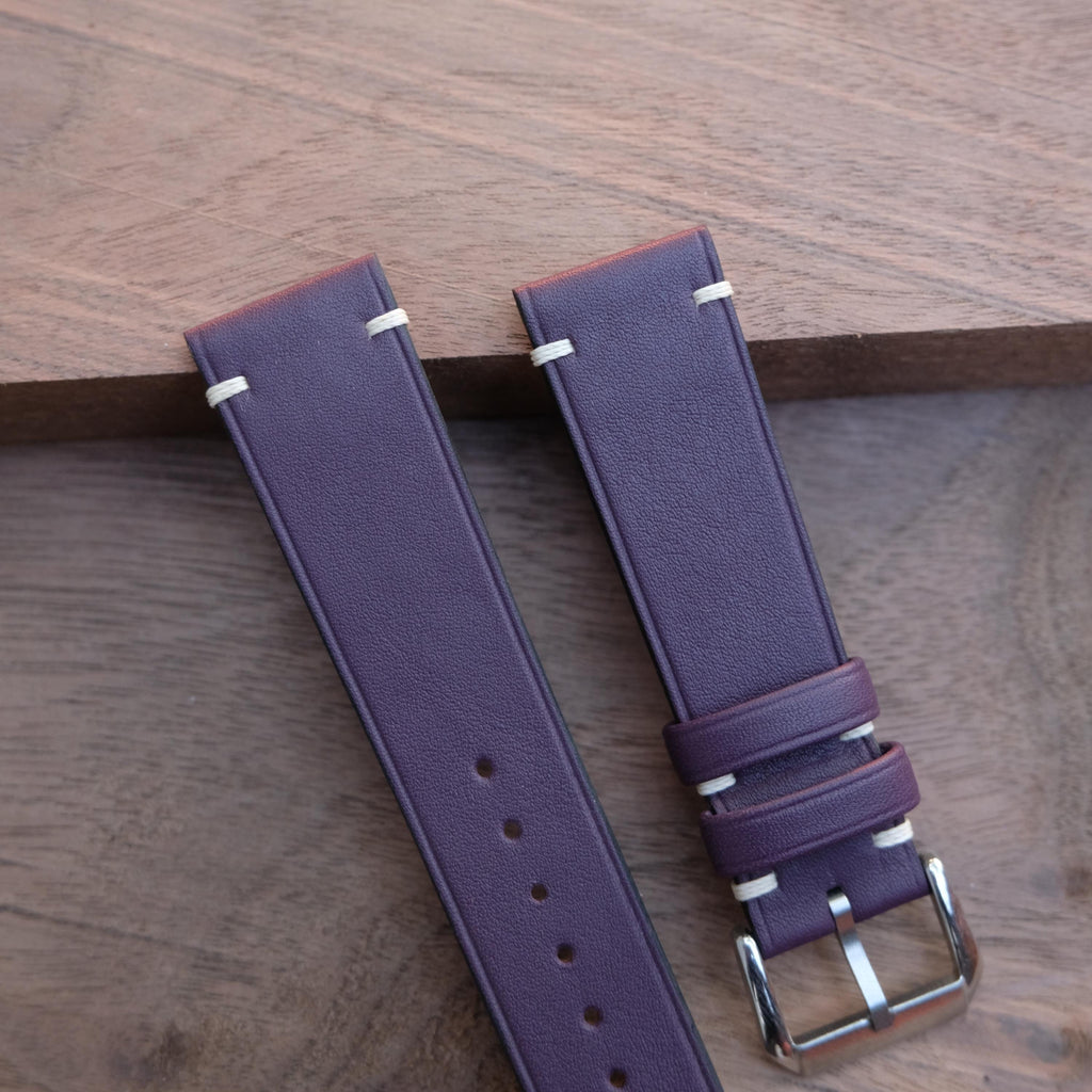 purple swift leather watch strap – photo 2