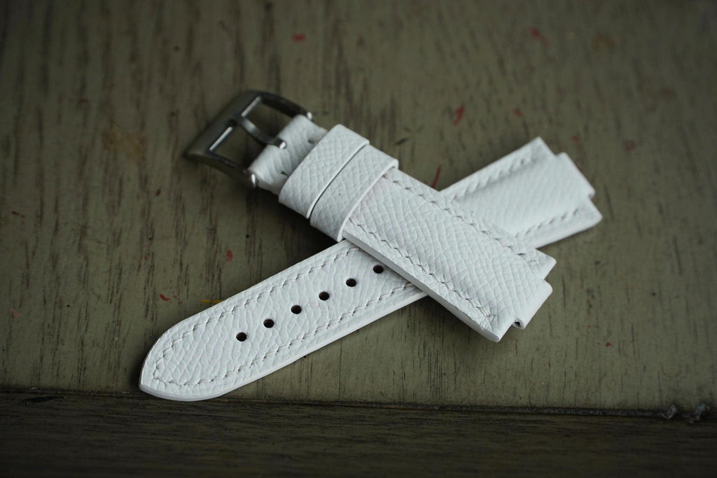 white epsom leather watch strap – photo 2