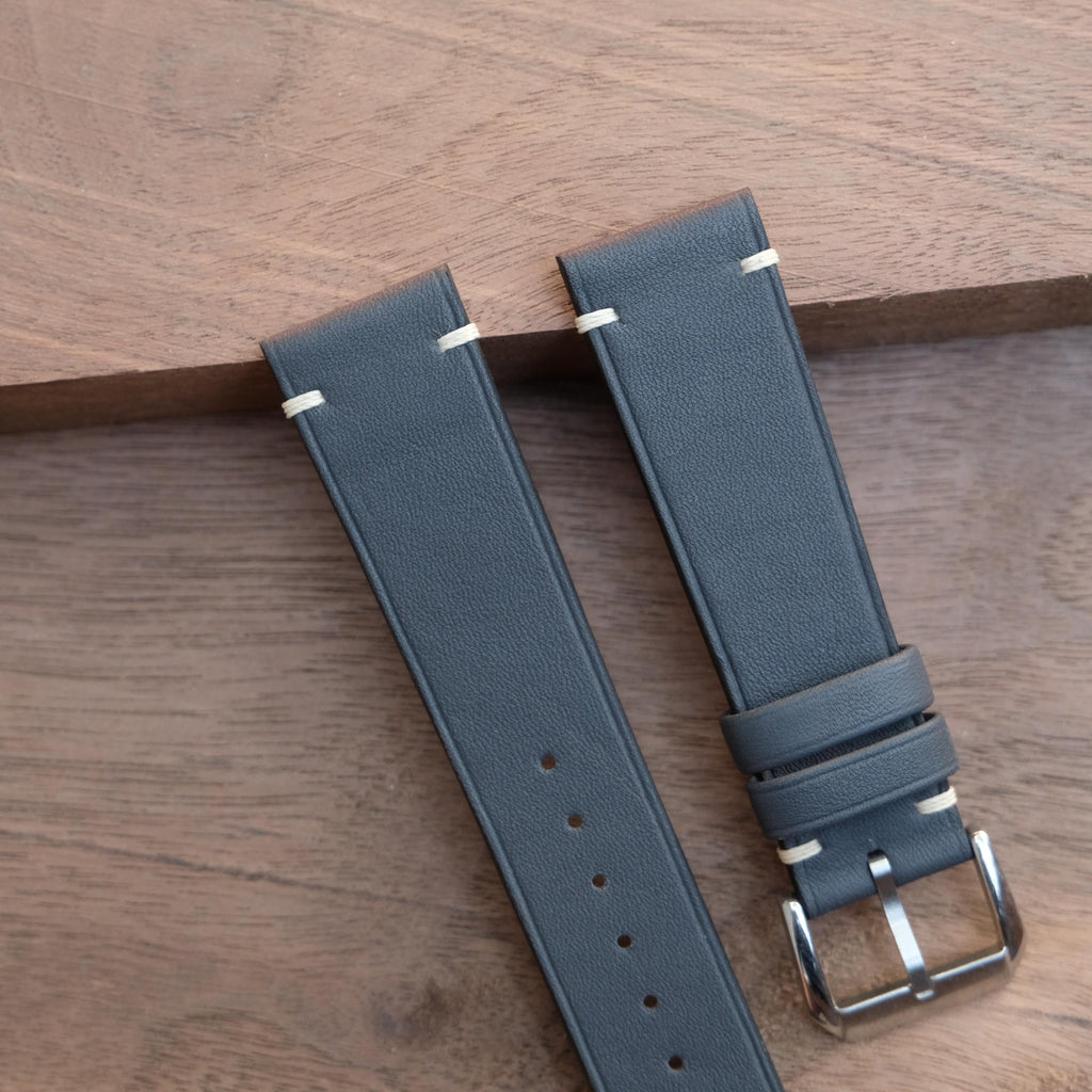 dark gray swift leather watch strap – photo 2
