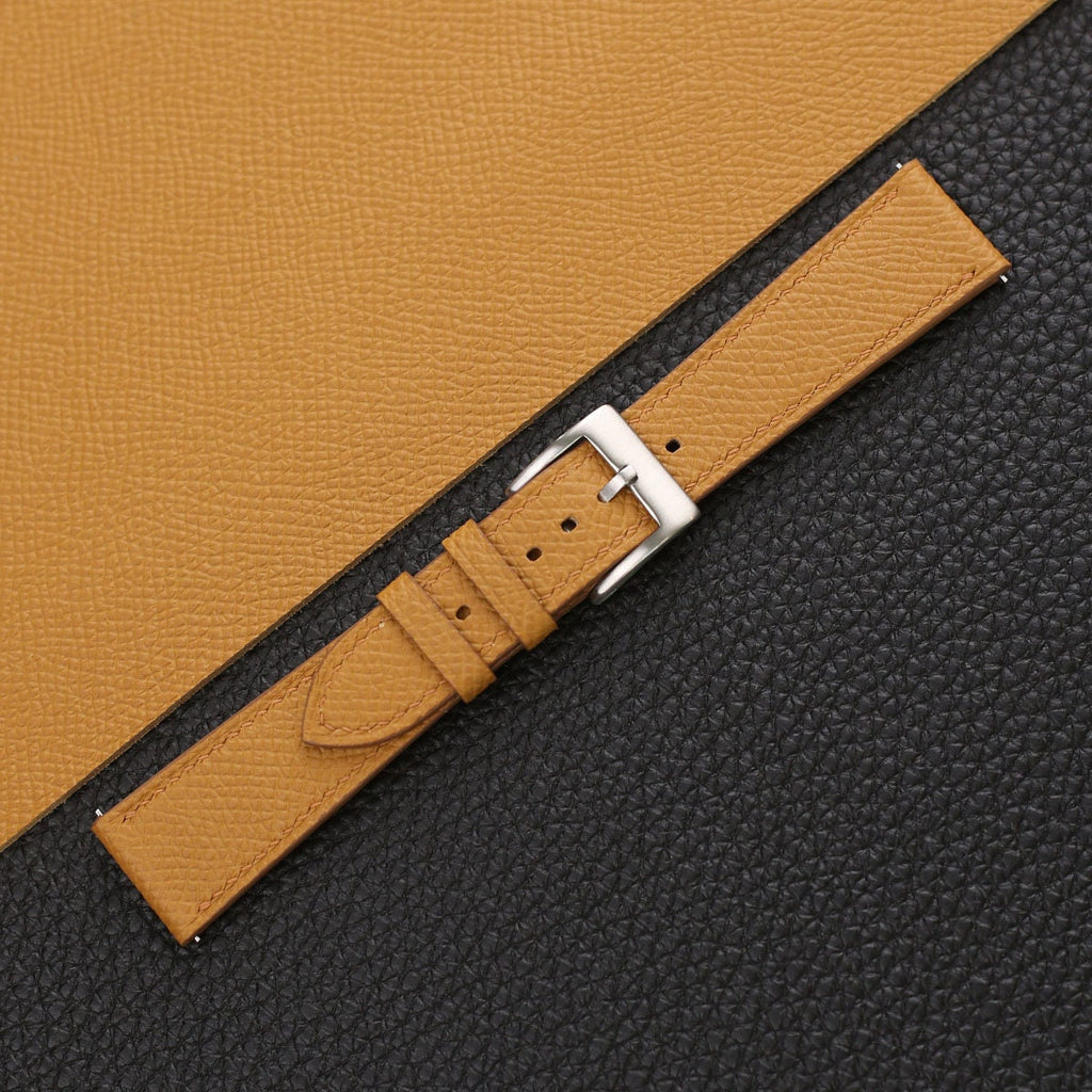 sesame & honey epsom leather watch strap – photo 2
