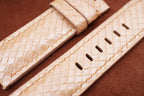 beige python leather watch strap – photo 2