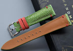 light green stingray leather watch strap – photo 2
