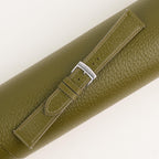 olive peccary leather watch strap – photo 2