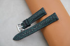 green shark leather watch strap – photo 2