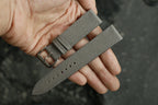 grey saffiano leather watch strap – photo 2