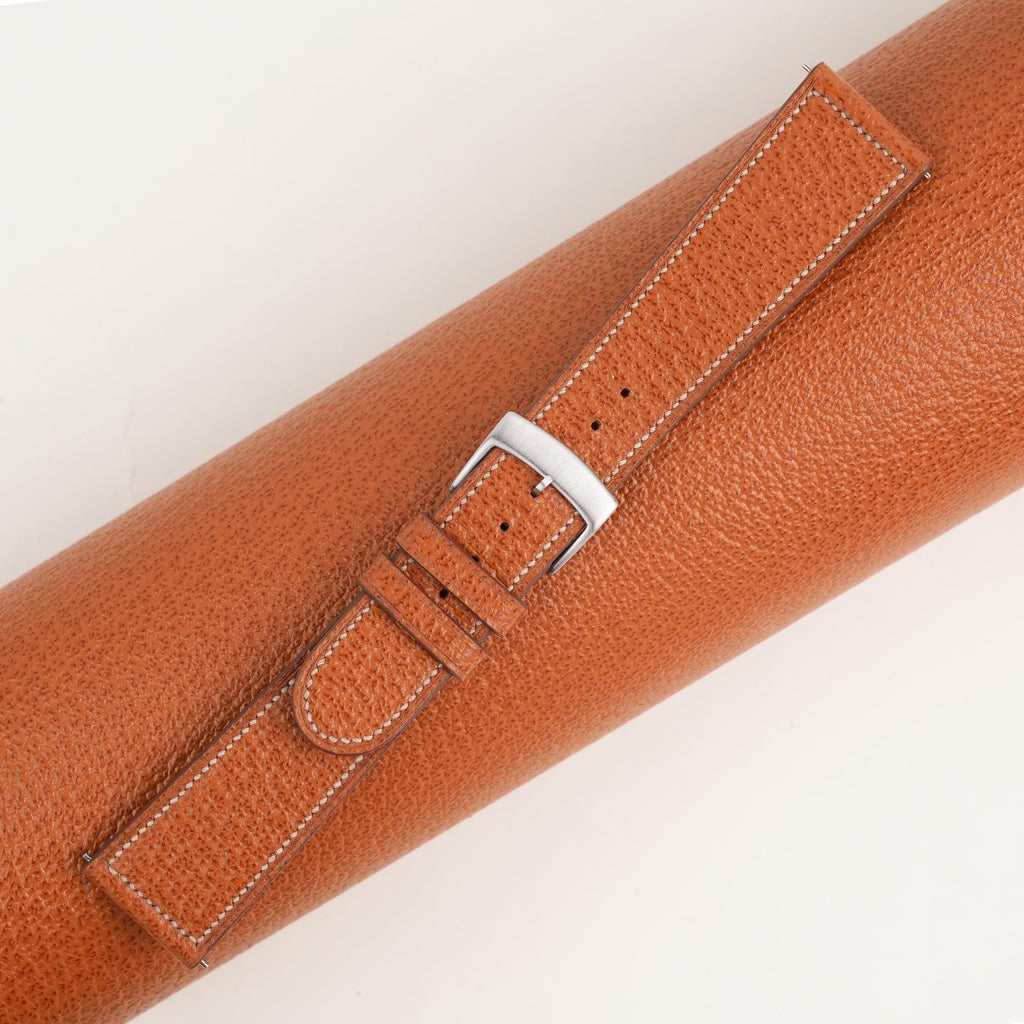 cognac peccary leather watch strap – photo 2