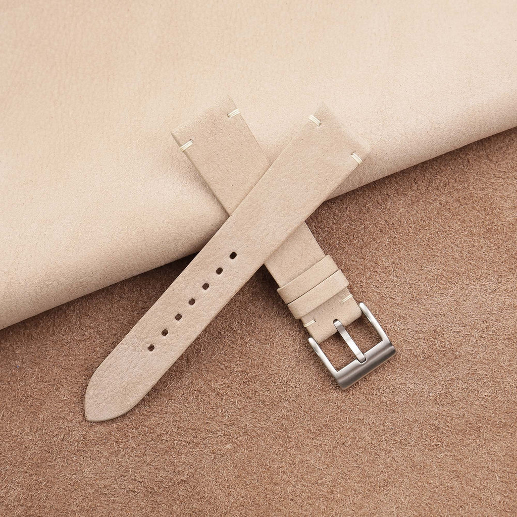 cream nubuck leather watch strap – photo 2