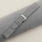 light grey suede leather watch strap – photo 2