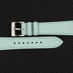 turquoise blue saffiano leather watch strap – photo 2