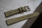 olive green suede leather watch strap – photo 2