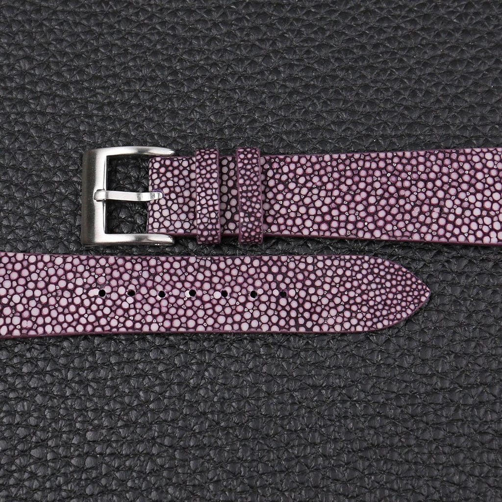 violet stingray leather watch strap – photo 2