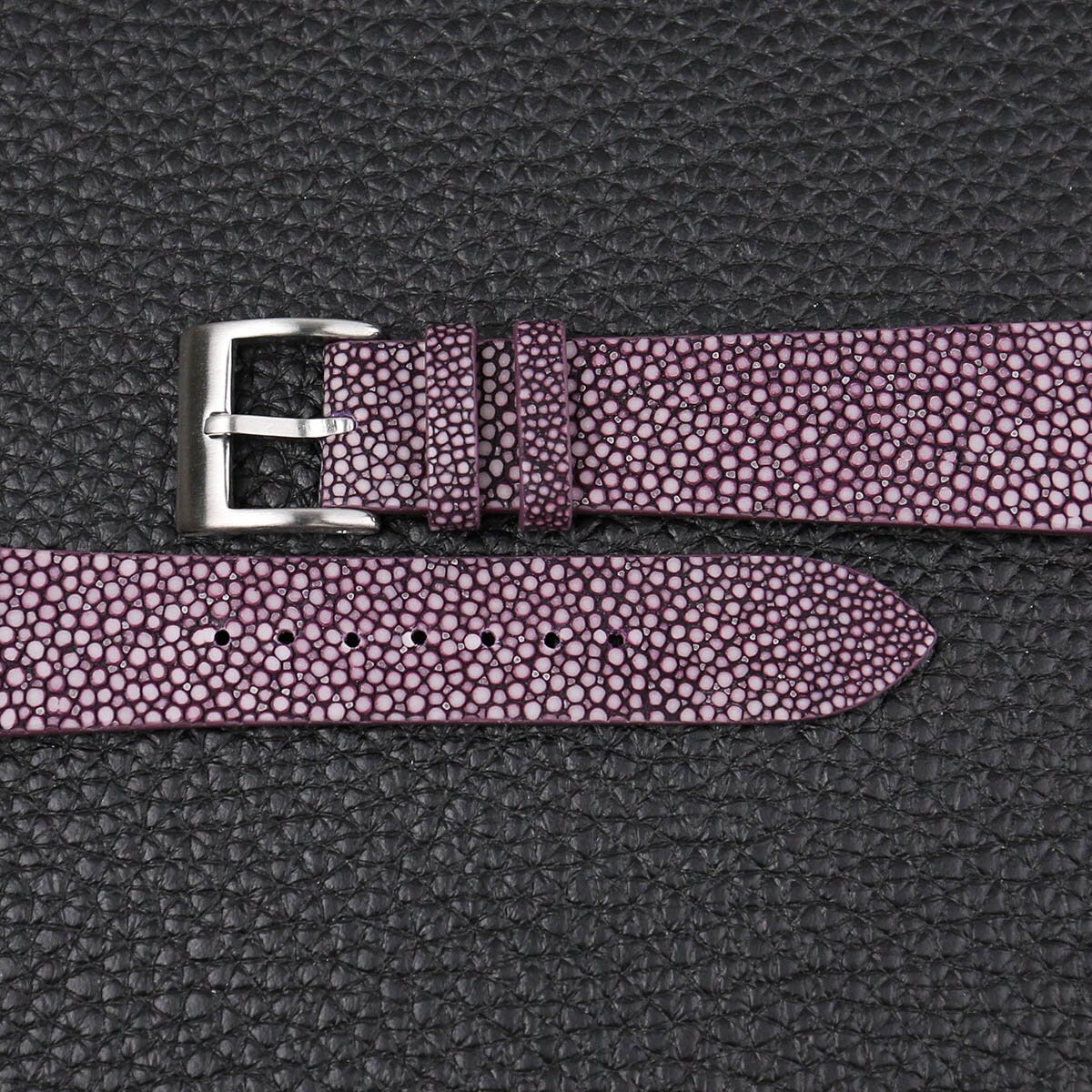 violet stingray leather watch strap – photo 2