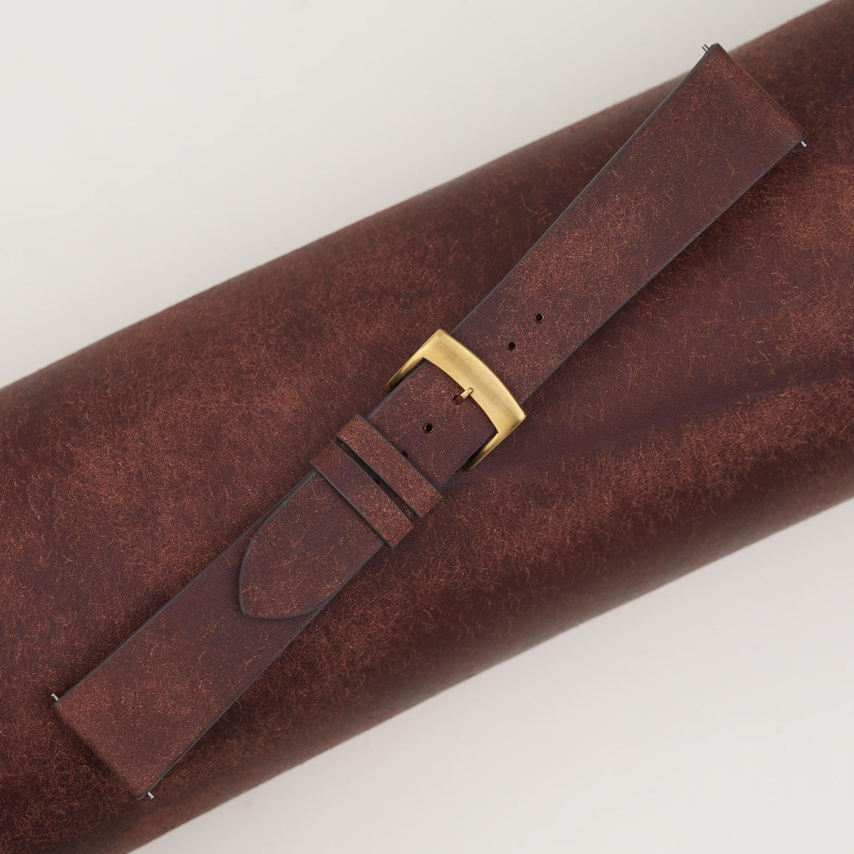 dark brown pueblo leather watch strap – photo 2