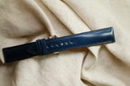 navy shell cordovan leather watch strap – photo 2