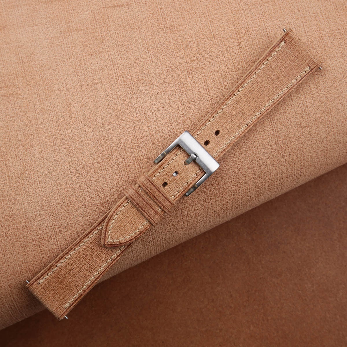 beige babele leather watch strap – photo 2